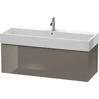 ManoMano L-Cube Waschtischunterbau wandhängend, 1 Auszug, 118,4 x 45,9 cm, für Vero Air 235012, Farbe: Flannel Grey Hochglanz Lack - L Angebot