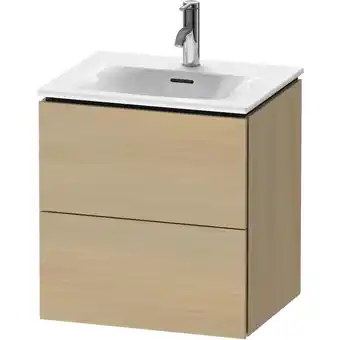 ManoMano L-Cube Waschtischunterbau wandhängend LC6304, 520x421 mm, 2 Schubkästen, für Viu 234453, Farbe: Mediterrane Eiche Echtholzfur Angebot