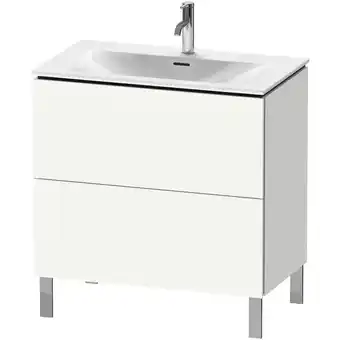 ManoMano L-Cube Waschtischunterbau stehend LC6597, 820x481 mm, 2 Auszüge, für Viu 234483, Farbe: Weiß Matt Dekor - LC659701818 - Durav Angebot