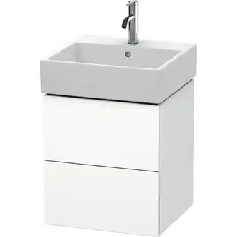 ManoMano L-Cube Waschtischunterbau wandhängend, 2 Schubkästen, 48,4 x 45,9 cm, für Vero Air 235050, Farbe: Weiß Matt Dekor - LC6274018 Angebot