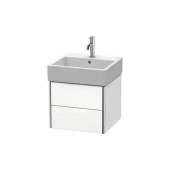 ManoMano XSquare Waschtischunterbau wandhängend 48,4x 46,0 cm, 2 Schubkästen, für Waschtisch Vero Air 235050, Farbe (Front/Korpus): Gr Angebot