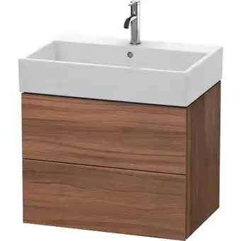 ManoMano L-Cube Waschtischunterbau wandhängend, 2 Schubkästen, 68,4 x 45,9 cm, für Vero Air 235070, Farbe: Nussbaum Natur Dekor - LC62 Angebot