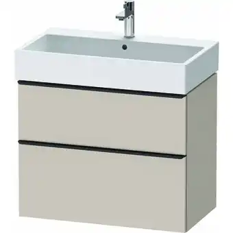 ManoMano D-Neo, Waschtischunterbau wandhängend, Breite 784 x Tiefe 442mm, 1x Schubkasten, 1x Auszug, mit Griff, DE43730, Farbe: Taupe  Angebot