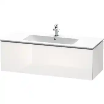 ManoMano L-Cube Waschtischunterbau wandhängend, 1 Auszug, Breite: 1220mm, für Me by Starck 233612, Farbe: Weiß Hochglanz Dekor - LC614 Angebot