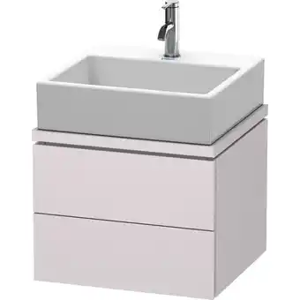 ManoMano L-Cube Waschtischunterbau für Konsole, Breite 920mm, Tiefe 477mm, 2 Schubkästen, Farbe: Weißer Flieder Seidenmatt Lack - LC58 Angebot