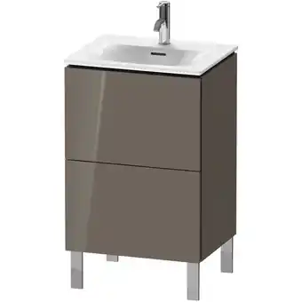 ManoMano L-Cube Waschtischunterbau stehend LC6594, 520x421 mm, 2 Auszüge, für Viu 234453, Farbe: Flannel Grey Hochglanz Lack - LC65940 Angebot