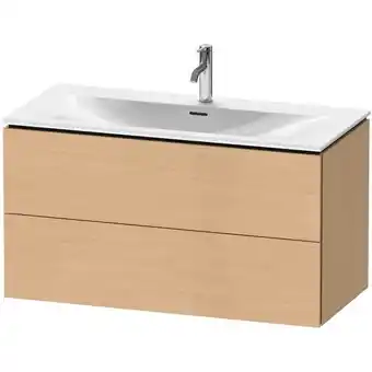 ManoMano L-Cube Waschtischunterbau wandhängend LC6308, 1020x481 mm, 2 Schubkästen, für Viu 234410, Farbe: Eiche gebürstet Echtholzfurn Angebot