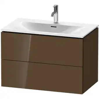 ManoMano L-Cube Waschtischunterbau wandhängend LC6307, 820x481 mm, 2 Schubkästen, für Viu 234483, Farbe: Olive Braun Hochglanz Lack -  Angebot