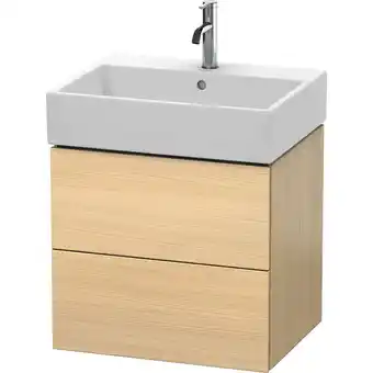 ManoMano L-Cube Waschtischunterbau wandhängend, 2 Schubkästen, 58,4 x 45,9 cm, für Vero Air 235060, Farbe: Mediterrane Eiche Echtholzf Angebot