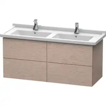 ManoMano L-Cube Waschtischunterbau wandhängend, 4 Schubkästen, 1220mm, für Starck 3, Farbe: Eiche Kaschmir Echtholzfurnier - LC6269011 Angebot