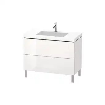 ManoMano Duravit L-Cube Möbelwaschtisch c-bonded mit Unterbau bodenstehend, 100x48 cm, 2 Auszüge, ohne Überlauf, ohne Hahnloch, Farbe: Angebot