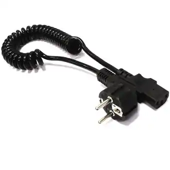 ManoMano Elektrokabel 3x1mm2 IEC60320-C13 auf Schuko weiblich-männlich 5 m lockigen - Bematik Angebot