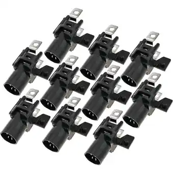 ManoMano Lampenfassung für led Light Pilot 9mm 12VDC mit zwei Anschlüssen 10-pack - Bematik Angebot