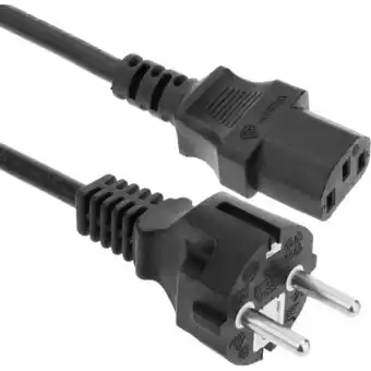 ManoMano Bematik - Elektrische Kabel IEC60320 C13 bis Schuko gerade Stecker in schwarz 5m Angebot