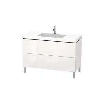 ManoMano Duravit L-Cube Möbelwaschtisch c-bonded mit Unterbau bodenstehend, 120x48 cm, 2 Auszüge, ohne Überlauf, 3 Hahnlöcher, Farbe:  Angebot