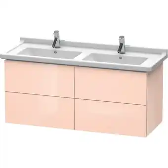 ManoMano L-Cube Waschtischunterbau wandhängend, 4 Schubkästen, 1220mm, für Starck 3, Farbe: Apricot Pearl Hochglanz Lack - LC626901010 Angebot