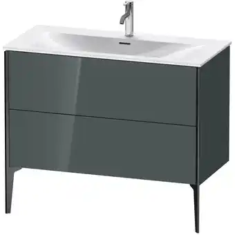 ManoMano XViu 4303 Waschtischunterbau stehend, 2 Auszüge, für Waschtisch Viu 234410, 1010x480 mm, Farbe (Front/Korpus): schwarz matt/d Angebot