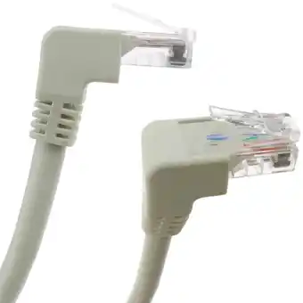 ManoMano Bematik - Netzwerkkabel Kategorie 6 Cat.6 RJ45 rechter Winkel utp 24AWG lan von 5 m Angebot