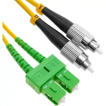 ManoMano Bematik - Fiber Optic Cable fc/pc auf SC/APC-Duplex Singlemode 9/125 bis 3 m OS2 Angebot