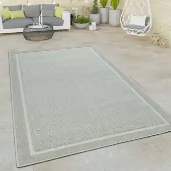 ManoMano Paco Home - Wohnzimmer Teppich Kurzflor Bordüre Mit Modernem Abstraktem Muster Schlicht Beige 200x290 cm Angebot