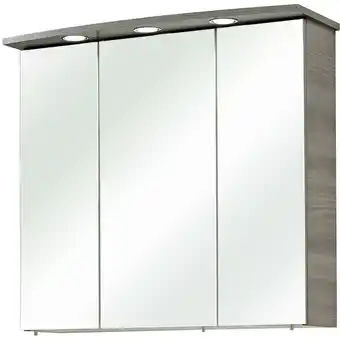 ManoMano Badezimmer Spiegelschrank QUIMPER-66 in Sangallo Grau quer Nb., b/h/t: ca. 75/72/20 cm - grau Angebot