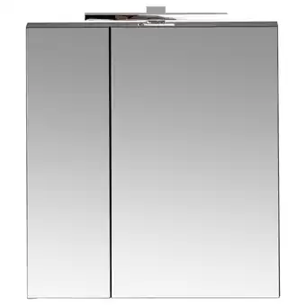 ManoMano Lomadox - Spiegelschrank 60cm, LED-Beleuchtung, matt schwarz PUEBLA-56-BLACK - schwarz Angebot