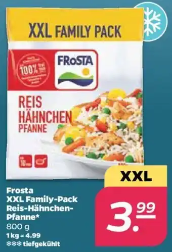 NETTO Frosta XXL Family Pack Reis Hähnchen Pfanne 800g Angebot