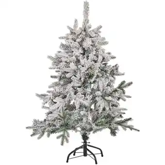 ManoMano Weihnachtsbaum 120 cm Weiß Kunststoff Metall Schnee Effekt inkl. Ständer Weihnachtszeit Weihnachten Wohnzimmer Modern - Schwa Angebot