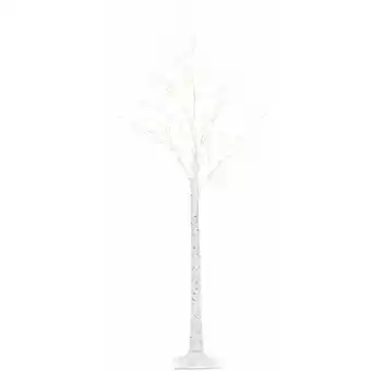 ManoMano Outdoor led Weihnachtsbeleuchtung Weiß Metall 160 cm in Baumform mit Stromanschluss zum Aufstellen für Außen Deko Adventsdeko Angebot