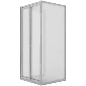 ManoMano Duschkabine Saloon 3-seitig Strukturglas h 185 mod. Clint 90x100x90 cm Öff. 90 Angebot