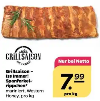 NETTO Grillsaison Iss immer! Spanferkelrippchen Angebot