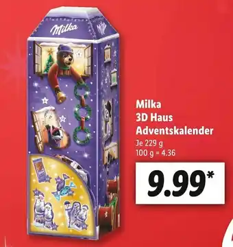 Lidl Milka 3d haus adventskalender Angebot