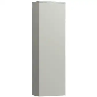 ManoMano Kartell Hochschrank, 1 Tür, 4 Glasablagen, Scharnier links, 1300x400x270 mm, Farbe: Kieselgrau - H4082810336411 - Laufen Angebot