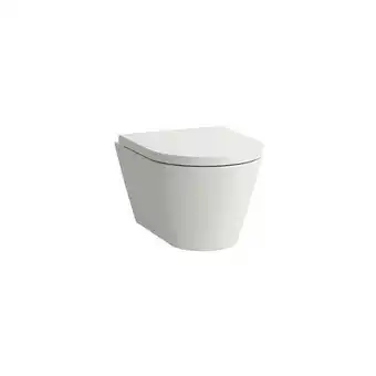 ManoMano Laufen - Kartell Wand-WC compact, Tiefspüler, spülrandlos, 490x370X285 mm, Farbe: Weiß - H8203330000001 Angebot