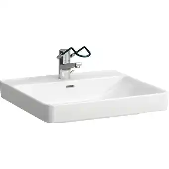 ManoMano Pro Liberty Waschtisch, barrierefrei, ohne Hahnloch, mit Überlauf, 600x550mm, H8119500001091 - H8119500001091 - Laufen Angebot