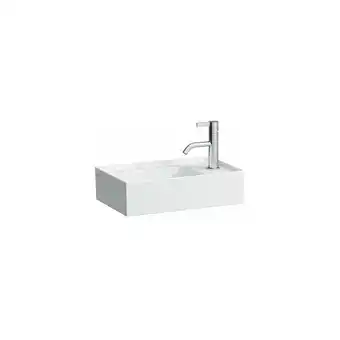 ManoMano Kartell Handwaschbecken,Armaturenbank rechts, unterbaufähig, 1 Hahnloch, ohne Überlauf, 460x280, Farbe: Weiß - H8153340001111 Angebot