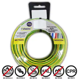 ManoMano E3/28478 Carrete Cablecillo Flexible 2,5Mm Bicolor 50Mts Libre De Halógenos Angebot