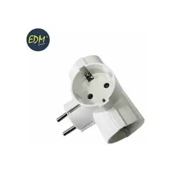 ManoMano EDM - Dreifachstecker 3 Steckdosen eingeschrumpft Seitenauslässe t/tl 16a 250v Angebot