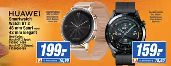 Expert Huawei Smartwatch GT 2 46mm Sport oder 42 mm Elegant Angebot