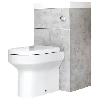 ManoMano Cluo - 2-in-1 Waschbecken mit Unterschrank mit integrierter Toilette Steingrau - Hudson Reed Angebot