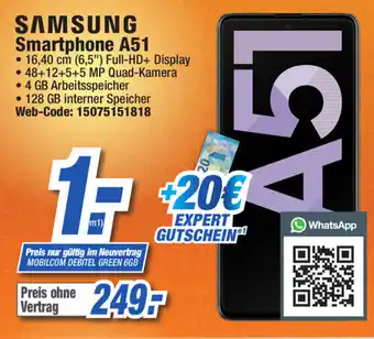 Expert Samsung Smartphone A51 Angebot