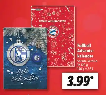 Lidl Fußball adventskalender Angebot