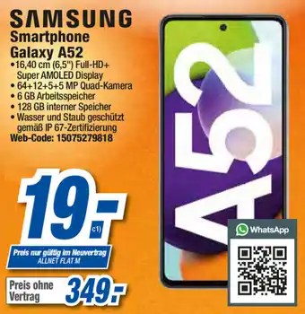 Expert Samsung Smartphone ,,Galaxy A52" Angebot