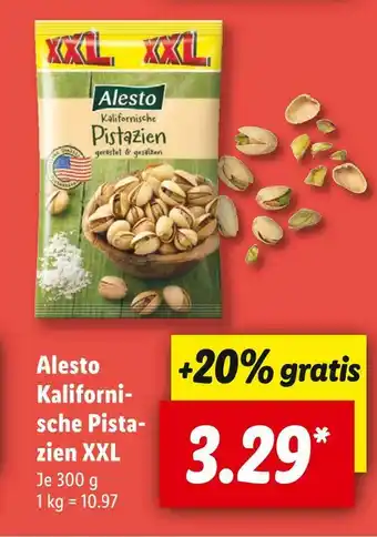 Lidl Alesto kalifornische pistazien xxl Angebot