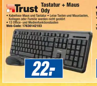 Expert Trust Tastatur + Maus Ody Angebot