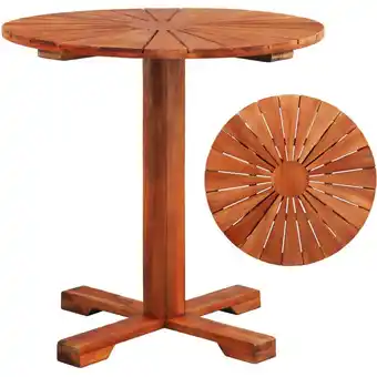 ManoMano Bistrotisch 70x70 cm Akazie Massivholz Angebot