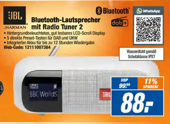 Expert JBL Bluetooth Lautsprecher mit Radio Tuner 2 Angebot