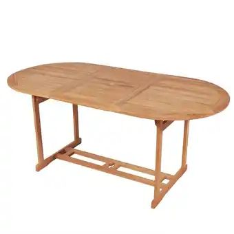 ManoMano Gartentish 180x90x75 cm Teak Massivholz Angebot