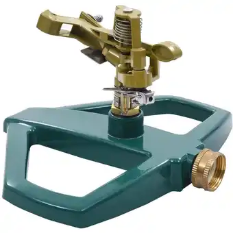 ManoMano Longziming - Rotierender Sprinkler Grün 21×22×13 cm Metall Angebot