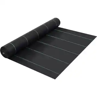 ManoMano Unkrautfolie Schwarz 2x100 m pp Angebot